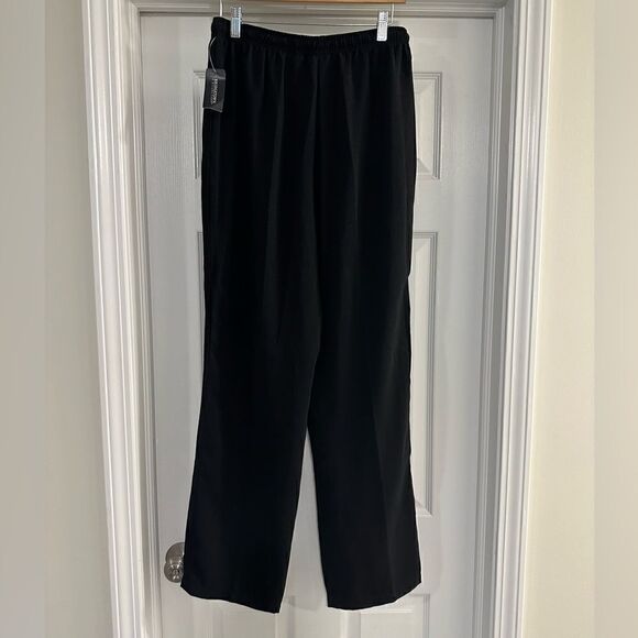 Bridgetown Collection pull on drawstring black pants sparkle size small NWT - Picture 2 of 6